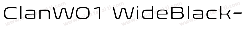 ClanW01 WideBlack字体转换